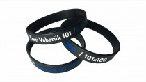 Kahe värviga pealetrükk silikoonpaelal